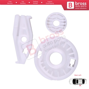ชุดซ่อมรางเลื่อนกระจกหน้าต่าง BWR790-1 พร้อมล้อ สำหรับประตูหลังซ้าย รถนิวบีเทิล คาบริโอเล็ต ปี 2003-2010 - Product Image 5