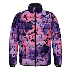 Vente en gros 2025 Doudoune pour homme avec manteaux à bulles d'oie brillants Logo personnalisé Veste matelassée coupe-vent à motif uni à capuche - Product Image 3