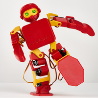 [RoboKamu] Robot Humanoide Educativo para el Aprendizaje STEM con 18 Motores, Kit de Codificación RoboKamu Tipo Casco Básico