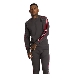 Custom Oversized Men Crewneck Sweatshirt 100% Cotton Drop Shoulder Pullover Basic Style casual wear men's <b>hoodies</b> & Sweatshirt - Product Image 3