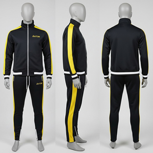 Custom Winter Streetwear Unisex Plus Size Polyester Fleece Sweatsuit Set Breathable Anti-Bacterial Quick Dry Team Tracksuit Made - Product Image 1