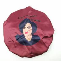 Topi Tidur Khusus Topi Tidur Satin Asli Topi Satin Dua Lapis Bonnet Mandi Satin Bonnet Desainer Rambut Dengan Karet Elastis