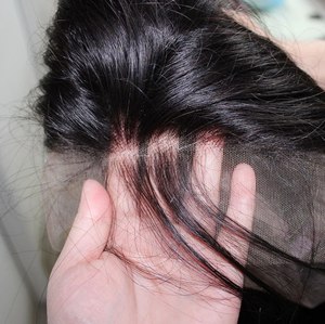 Haute densité 13x4 dames pour perruques frontales en dentelle unité de remplacement de cheveux humains Remy sans colle délié naturel 13x6 HD dentelle - Product Image 3