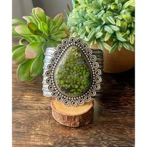 Alex Sanchez Hubei Turquoise & Sterling Silver Fashion Cuff Bracelet - Product Image 1