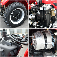Mini-tracteur agricole compact 4x4 de 25 à 260 CV avec accessoires pour l'agriculture, petit tracteur pour usage agricole