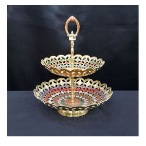 Antiqui and <b>Vintage</b> New Design Square Shape Chocolate <b>Stand</b> Bowl for Multi Purpose Uses for <b>Cake</b>/Fruits/Dates/Dry Fruits <b>Stand</b> - Product Image 5