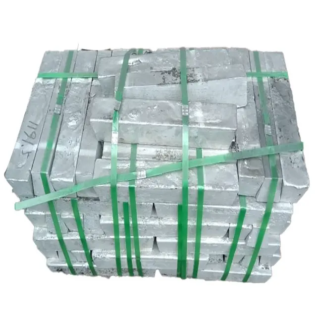 Proveedores al por mayor lingotes de plomo de alta calidad lingote de zinc Aleación de plomo y antimonio 99.995%