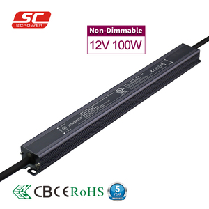 100W 12V Hệ Số Công Suất Cao Lên Đến 0.99 Vỏ Nhôm Thanh Mảnh Chuyển Đổi Trình Điều Khiển Led - Product Image 1