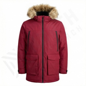 Veste parka en polaire pour enfants, en tissu polaire, tricotée en polyester, brodée, longue veste en sherpa, vêtements d'extérieur chauds et thermiques, vêtements d'hiver confortables - Product Image 1