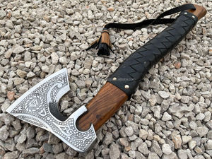 SCL ขวานไวกิ้งขวานตั้งแคมป์เหล็กคาร์บอนกลางแจ้งปรับแต่งได้ใช้ได้กับขวานสำหรับตัดเครื่องมือเกรดอุตสาหกรรม - Product Image 5