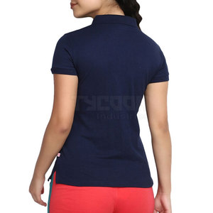 Conception la plus populaire T-shirt polo pour femmes T-shirt polo personnalisé pour femmes T-shirt polo pour femmes de la meilleure qualité - Product Image 4