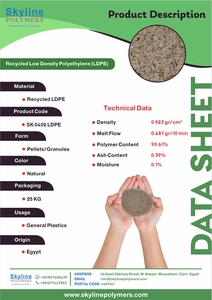 Gránulos de r-LDPE Reciclado Natural de Alta Calidad, Polietileno de Baja Densidad para Inyección Industrial - Product Image 2