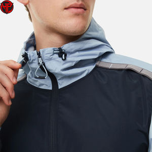 Chaqueta Cortavientos Impermeable de Nailon de Color Sólido, Chaqueta Cortavientos Unisex Personalizable y Transpirable - Product Image 3