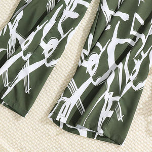 ชุดเสื้อผ้าสำหรับเด็กหญิงวัยหัดเดินพิมพ์โลโก้แบบกำหนดเองชุดเสื้อผ้าผ้าฝ้ายและกางเกงสำหรับเด็ก - Product Image 3