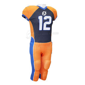 Vêtements pour hommes Uniforme de football américain Fabrication pakistanaise Uniformes de football américain en tissu polyester spandex durable A - Product Image 4