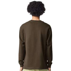 <b>Men</b> <b>Long</b> Sleeve Pocket T Shirt Cotton Crew Neck Casual Streetwear Tee With Chest Pocket Relaxed Fit - Product Image 2