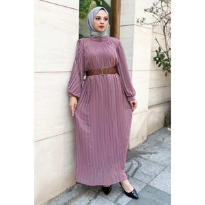 ชุดราตรีเดรสยาวประดับระบายพร้อมเข็มขัดทรงเอไลน์ ความยาวคลุมพื้น ตกแต่งด้วยไข่มุก ขนนก และกลิตเตอร์ สำหรับงานปาร์ตี้ ไซส์ XL - Product Image 4