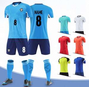 Customized Lightweight Breathable Quick Dry Eco-Friendly <b>Polyester</b> Soccer Set Personalized Football Jersey <b>Shorts</b> Name Number - Product Image 2