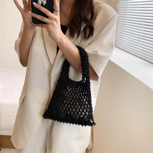 2023 moda verano bolso de mano bolso de paja bolso de playa bolso de ganchillo hecho en Vietnam - Product Image 4