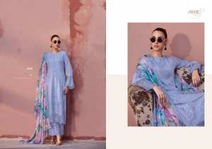 Pure Masleen Resham Brodé Salwar Kameez Collection de vêtements de fête indiens et pakistanais au tarif de gros - Product Image 6