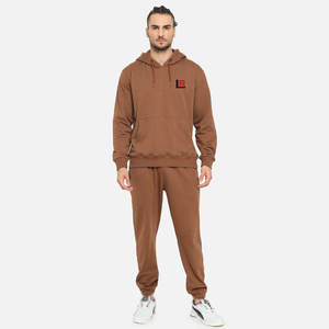 Chándal Deportivo Personalizado para Hombre 2025, Talla Grande, Forro Polar, Ropa Deportiva Informal para Gimnasio, Logotipo Teñido, Ecológico, Resistente al Viento y Transpirable - Product Image 1