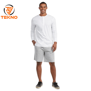 กางเกงขาสั้นของผู้ชายผ้าฝ้าย100% แบบผูกเชือกกางเกงลำลองสีพื้นพื้นมีเชือกผูกสำหรับฤดูร้อน - Product Image 1