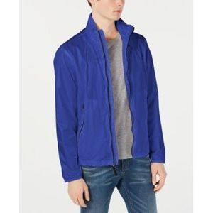 Giacca Leggera da Uomo Calvin Klein in Ripstop Blu Navy, Taglia Extra Large XL, Chiusura con Zip, Stile Casual Vintage con Ricamo, per Primavera - Product Image 1