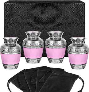 Gran producto y excelentes servicios con material de aluminio de tamaño mini Juego de 4 urnas de recuerdo humanas - Product Image 1