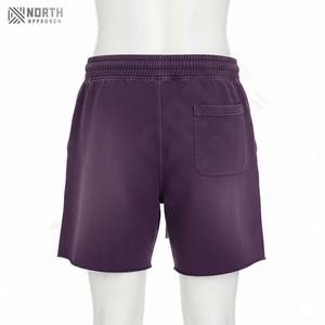 กางเกงขาสั้นซักกรดสำหรับผู้ชายกางเกงขาสั้นผ้าซักแบบออกแบบได้ตามต้องการสำหรับฤดูร้อนระบายอากาศใส่สบายมาใหม่พร้อมดีไซน์ตามสั่ง - Product Image 4