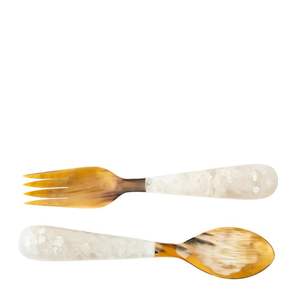 Ensemble d'ustensiles de table jetables en corne artisanaux pour hôtels, restaurants, fêtes, style moderne, prix de gros - Product Image 3