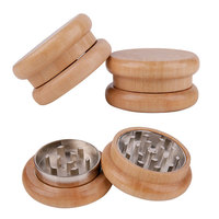 Nouveau design de broyeurs de tabac en bois de qualité supérieure avec logo personnalisé, 3 pièces, magasin de fumée, accessoires pour fumeurs, broyeur d'herbes sèches en bois