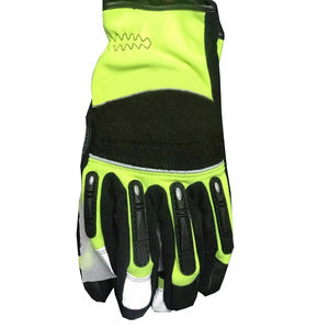 Gants de sauvetage de pompier sécurité personnalisée travail Protection des mains gants ignifuges haute qualité imperméable peau de vache gants en cuir - Product Image 1