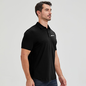 Camisas de Golf Premium para Hombre, 100% Algodón, con Logotipo Bordado Personalizado, Estampado, Casual, Sólido, Transpirable, Manga Corta, 200g - Product Image 6