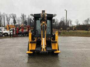 Chargeur compact d'occasion JCB 50HP 1CXT avec pelle rétrocaveuse à roues et composants essentiels pour les travaux de construction et agricoles - Product Image 4