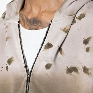 Léger Basics Mode Vêtements Zipper Acid Wash Hoodies Premium Quality Men Acid Wash Hoodies - Product Image 6