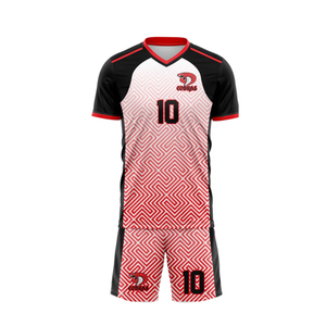 Conjunto de uniforme de fútbol impreso sublimado de diseño personalizado OEM 100% poliéster transpirable 180g tela incluye bolsa de calcetines superior HEXO - Product Image 3