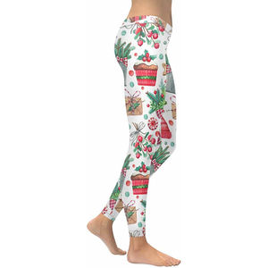 Leggings de gimnasio personalizados de calidad profesional Leggings de cintura alta de nailon y LICRA para entrenamiento de gimnasio y Yoga a la venta - Product Image 3