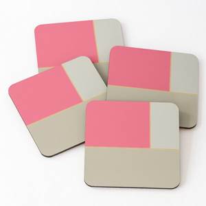 Different Printed Wood Tea Serving Coasters Soft Non-slip Wood Coasters Cup Mat for Tabletop Protection Custom <b>Wooden</b> Coasters - Product Image 1