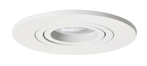 Anello da incasso inclinabile in alluminio bianco Skip Maxi GU10 110x28mm. (Jueric 10284) - Product Image 2