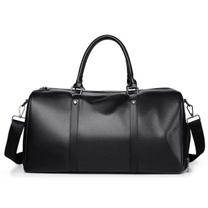 PU Leather Luxury Duffle <b>Bag</b> Lightweight Zipper Elegant Travel Weekender Large Capacity Shoulder <b>Bag</b> Durable Carry Polyester - Product Image 2