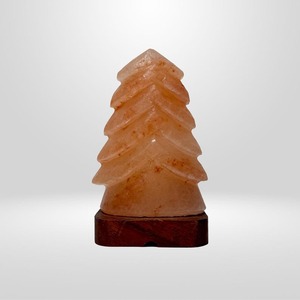 โคมไฟเกลือหิมาลัยรูปต้นสน ทำด้วยมือจากเกลือหินสีชมพู ตกแต่งคริสตัลธรรมชาติ แสงไฟกลางคืน ของตกแต่งบ้านที่ไม่เหมือนใคร - Product Image 1