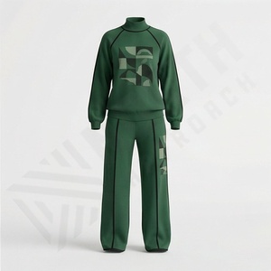 Nouveaux survêtements personnalisés de haute qualité, ensemble de survêtement deux pièces pour femmes, vêtements de sport solides pour l'entraînement, vêtements de sport pour la course à pied, vêtements de sport personnalisés - Product Image 1