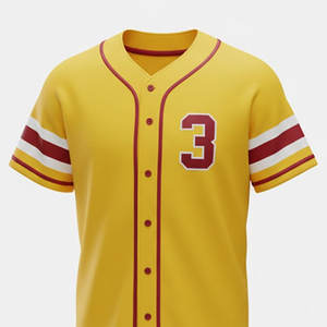 Ensembles de maillots de baseball personnalisés OEM prêts à l'emploi, 100% polyester, tissu respirant et léger pour vêtements de sport, unisexe, adultes - Product Image 6