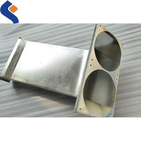 Pièces en tôle d'aluminium formées, estampées, pliées et soudées avec poinçonnage CNC et zinguage