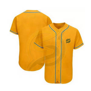 Camiseta de béisbol de poliéster personalizada, Jersey de béisbol de corte Regular liso y costuras de alta calidad, nuevo estilo - Product Image 5