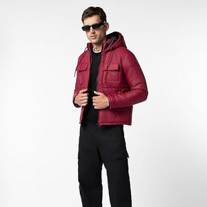 Veste matelassée pour homme, coupe-vent et imperméable, élégante, pour l'hiver, logo personnalisé, vestes directes d'usine, demande de Noël - Product Image 4