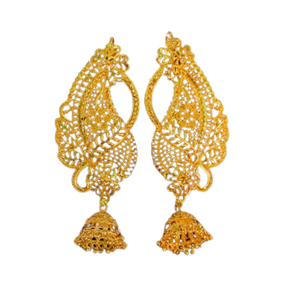 Hot Selling <b>Earrings</b> Set with 22CT Gold Plated Jhumka Style <b>Earrings</b> Jewelry for Women Wear by Indian Exporters - Product Image 2