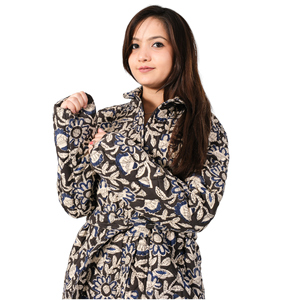 Chaquetas de manga corta y larga acolchadas hechas a mano para mujer y niña, ropa de calle personalizada, estampado con cremallera, abrigo de invierno - Product Image 2
