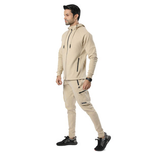 Conjunto de Pantalones Deportivos con Capucha y Cremallera Color Caqui para Hombre, Tendencia 2024, Alta Calidad, Ecológico, en Oferta, Barato, al por Mayor - Product Image 3