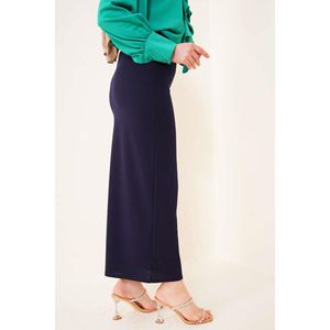 Scuba Pencil Falda Azul Marino - Product Image 2